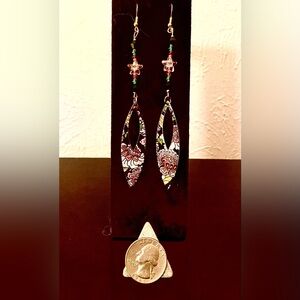 SHOJ “Flower Power” Dangle Earrings